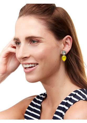 GEMSTONE DROP EARRING