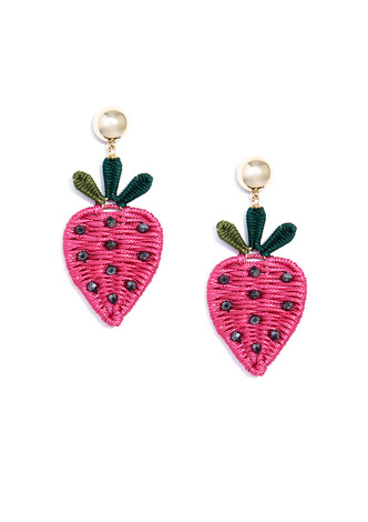 Strawberry Drop Earring - pnk