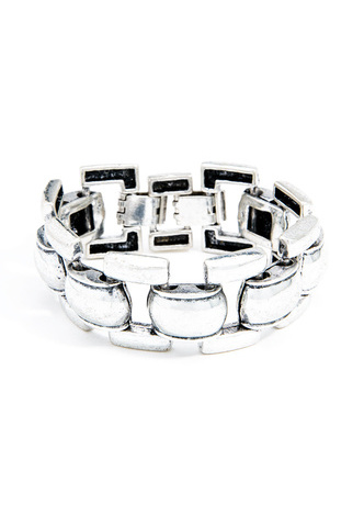 Antiqued Metal Chain Link Bracelet