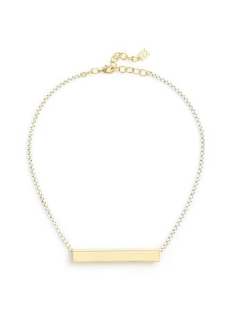 Blockage Necklace  - color is Gold/White | ZENZII Wholesale