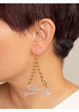 LOVE CHAIN EARRING