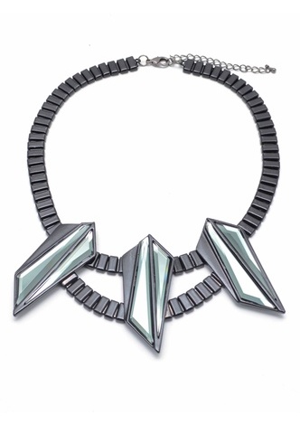 Life on the Edge Necklace  - color is Black | ZENZII Wholesale