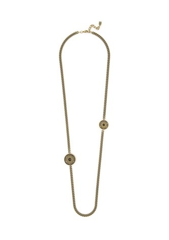 Oh Snap! Long Necklace - color is Burnished Gold | ZENZII Wholesale