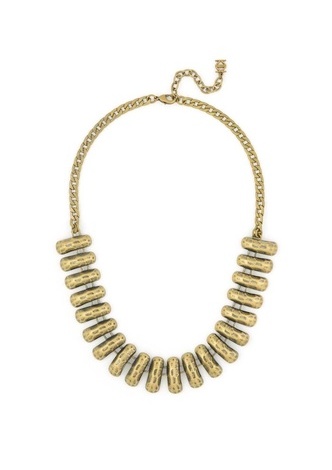 Peanut Shell Necklace  - color is Burnished Gold | ZENZII Wholesale
