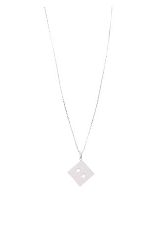 Plug It In Charm Necklace  - color is Silver | ZENZII Wholesale