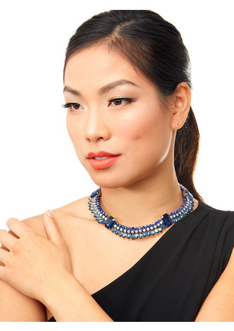 Royal Blue Necklace  - color is Blue | ZENZII Wholesale