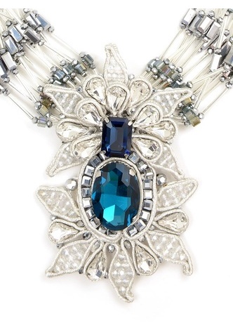 Snow Queen Pendant Necklace  - color is Silver | ZENZII Wholesale