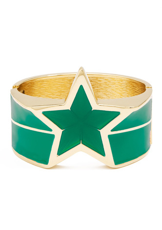 Star Enamel Statement Bracelet