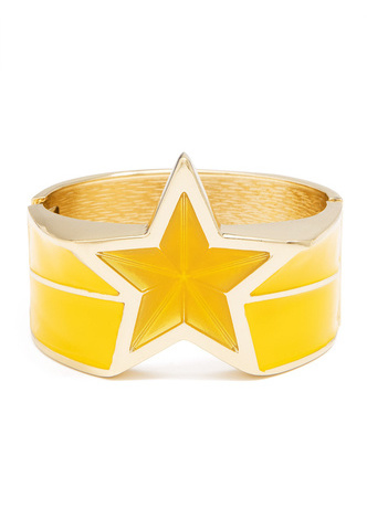 Star Enamel Statement Bracelet