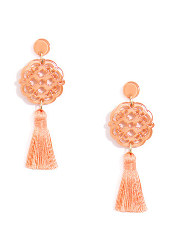 Allure Tassel Drop Earring - D.GRN