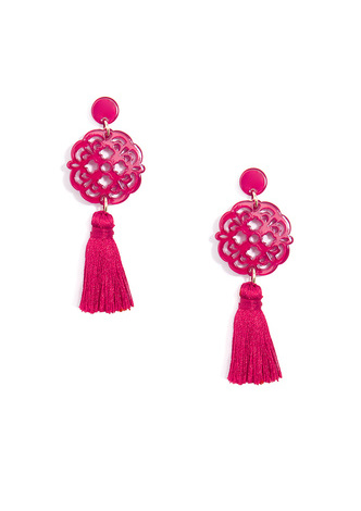 Allure Tassel Drop Earring - D.GRN