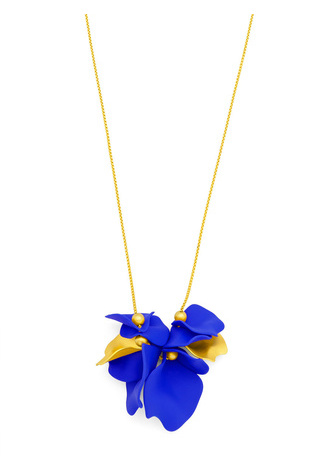 Flower Petal Long Necklace