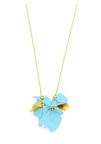 Flower Petal Long Necklace