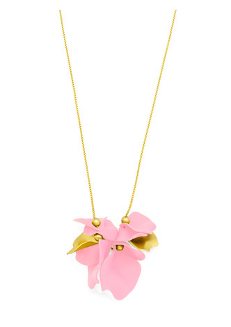 Flower Petal Long Necklace