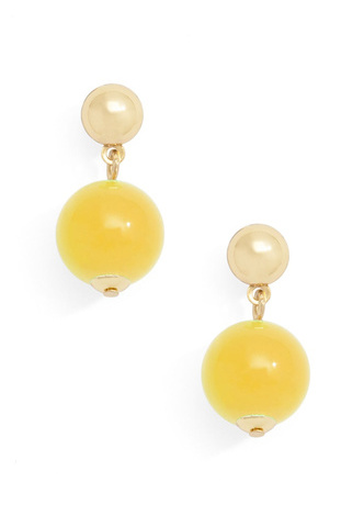 Glass Bead Drop Earring