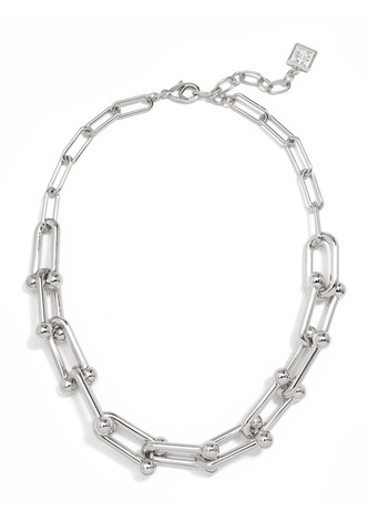 Gold Chunky Cable & Paper Clip Link Necklace