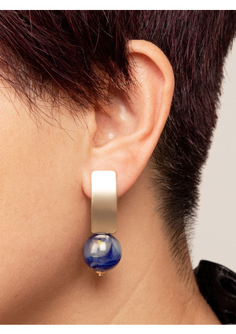 Iridescent Bead Drop Earring