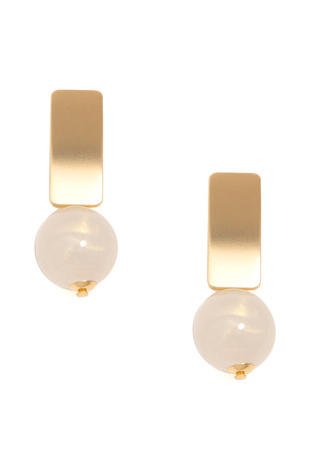 Iridescent Bead Drop Earring