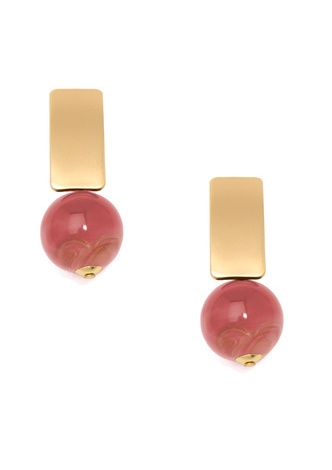 Iridescent Bead Drop Earring