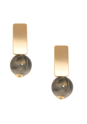 Iridescent Bead Drop Earring