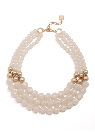 Layered Iridescent Beaded Necklace | Fashion Jewelry