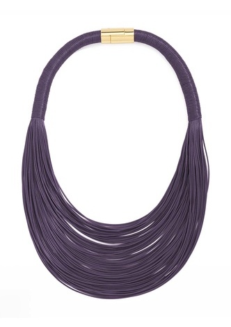 Layered Leather Rope Collar Necklace