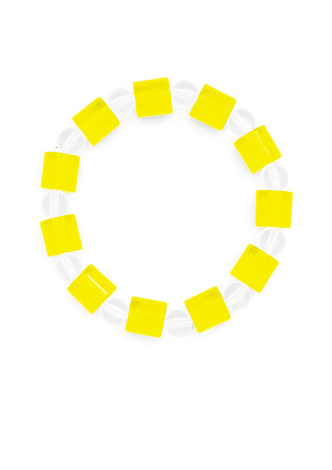 Lucite Alternating Color Stretch Bracelet