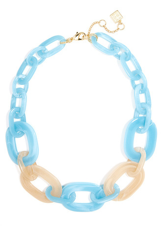 Marbled Links Collar Necklace