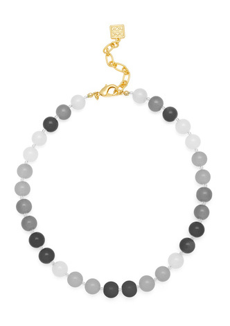 Multicolor Glass Bead Collar Necklace