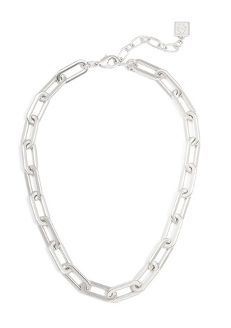 Oblong Links Collar Necklace