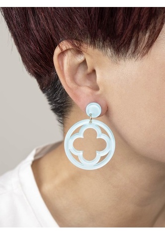 Open Clover Drop Earring