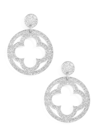 Open Clover Drop Earring