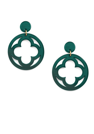 Open Clover Drop Earring
