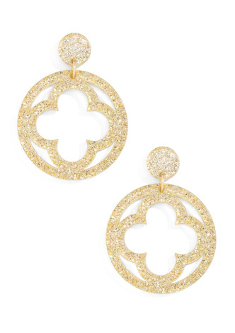 Open Clover Drop Earring