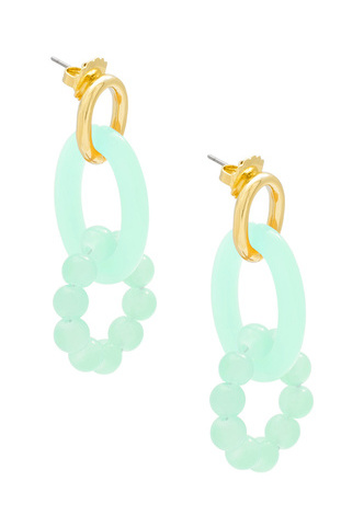 Resin Mixed Media Drop Earring