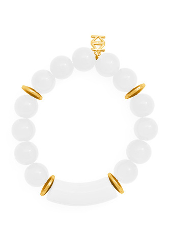 Resin Tube Glassbead Stretch Bracelet