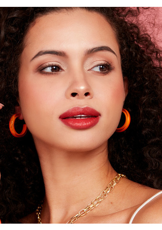 Small <em>Resin</em> Open Hoop Earring