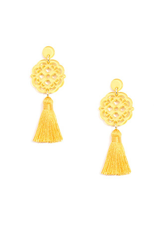 Allure Tassel Drop Earring - D.GRN