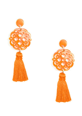 Allure Tassel Drop Earring - D.GRN