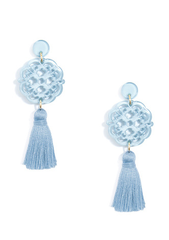 Allure Tassel Drop Earring - D.GRN